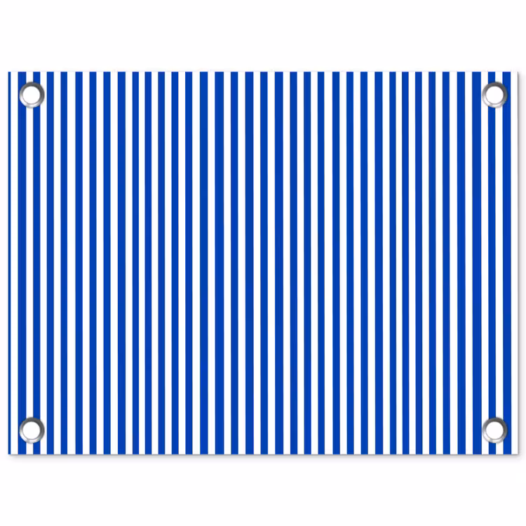 Tuinposter - Klassiek - Strepen - Blauw — 1