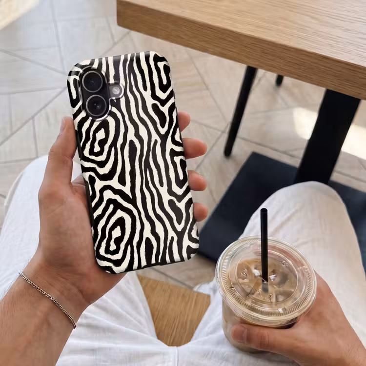 Telefoonhoesje Toughcase - Zebra - Zwart - Abstract — 4