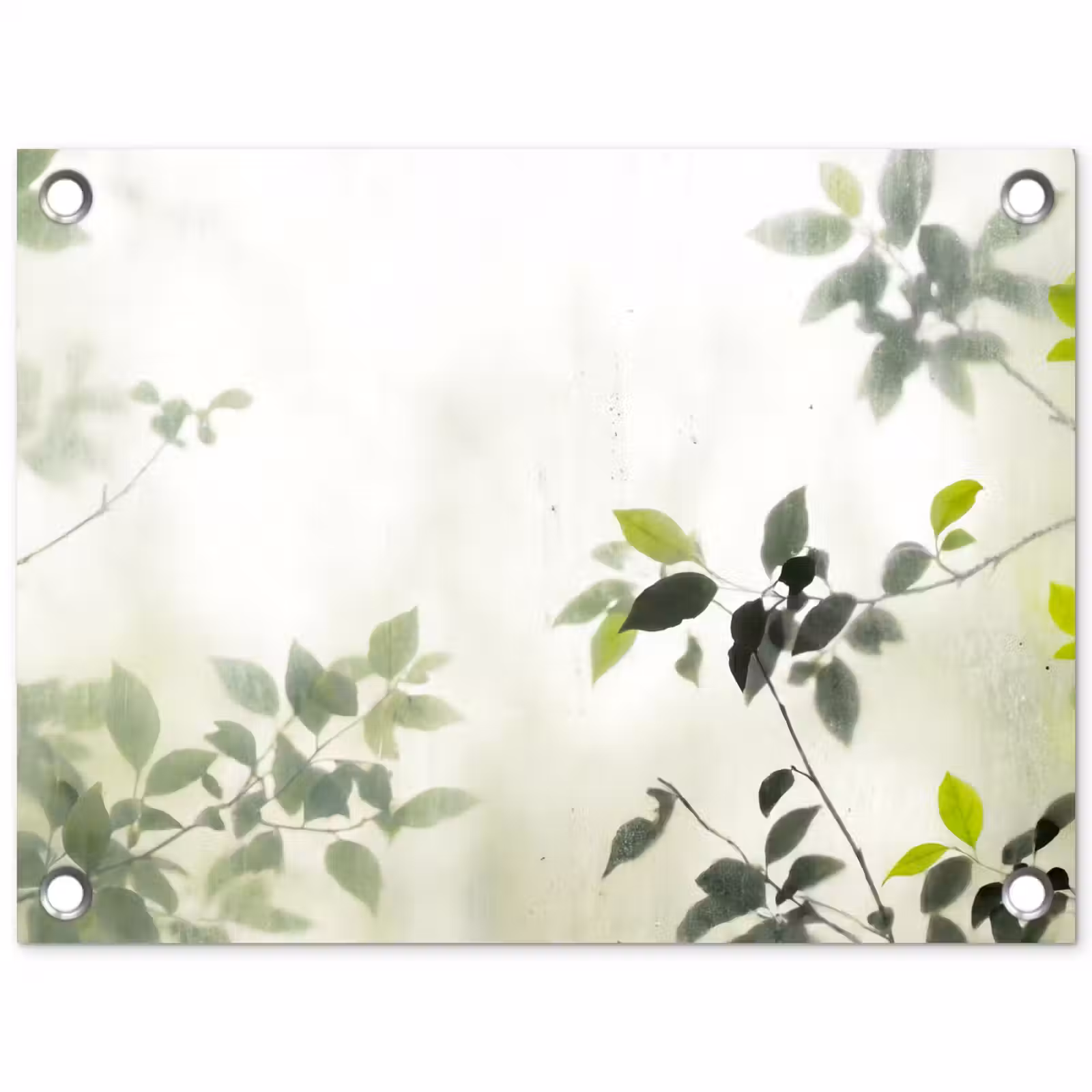 Tuinposter - Blad - Schaduw - Natuur - Abstract - Groen — 1