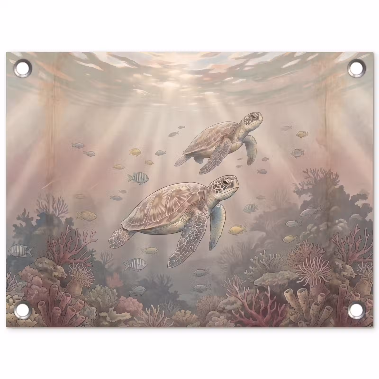 Tuinposter - Dier - Onderwater - Oceaan - Illustratie - Zeeleven — 1