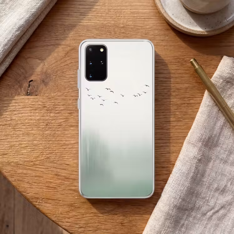 Telefoonhoesje - Vogel - Vlucht - Natuur - Minimalistisch — 2