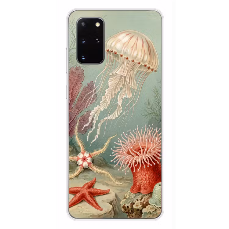 Telefoonhoesje - Zeeleven - Kwal - Onderwater - Illustratie - Beige — 4