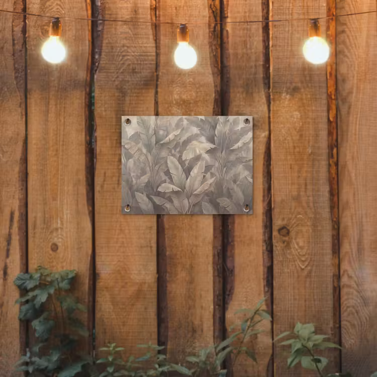 Tuinposter - Bladeren - Tropisch - Natuur - Modern - Beige — 2