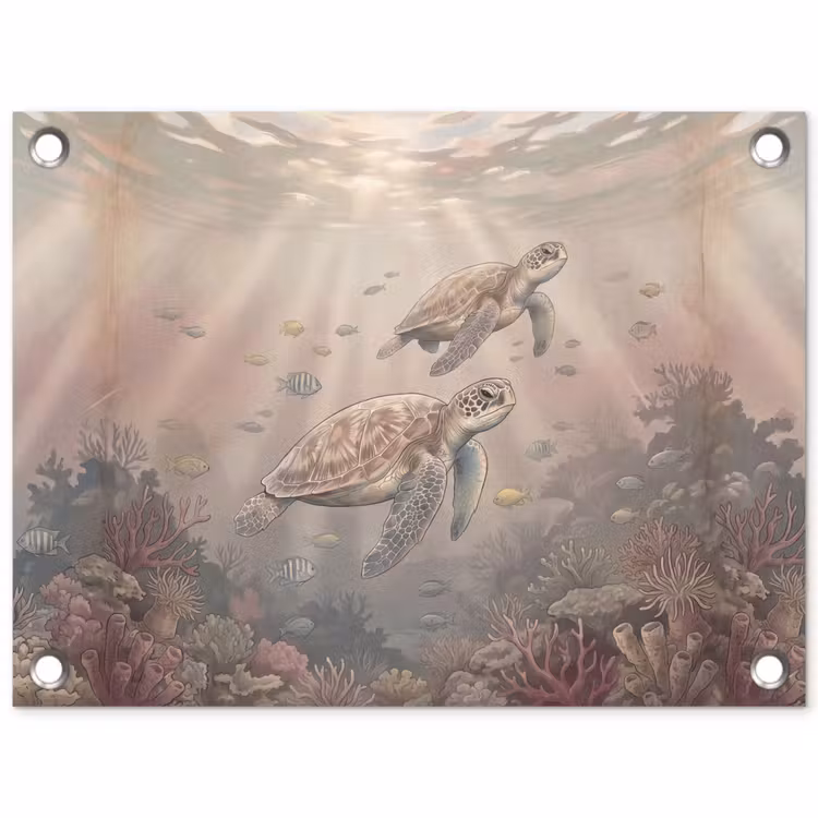 Tuinposter - Dier - Onderwater - Oceaan - Illustratie - Zeeleven — 1