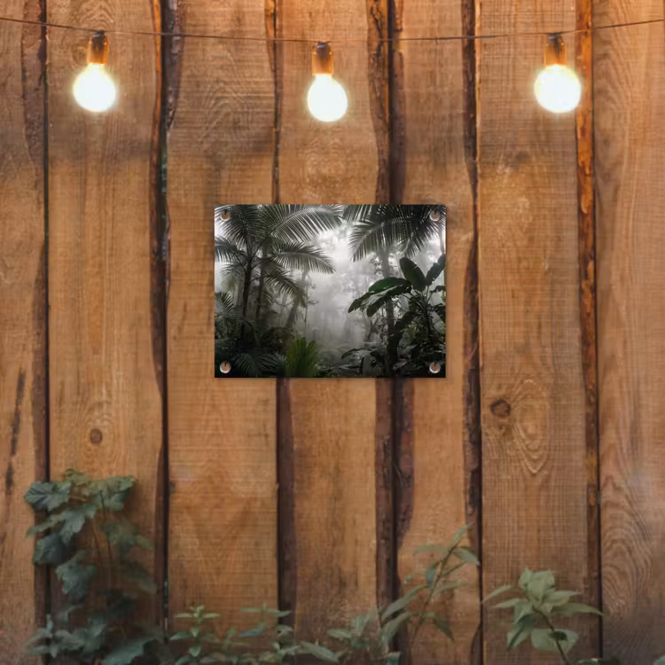 Tuinposter - Natuur - Jungle - Mist - Groen - Bladeren — 2