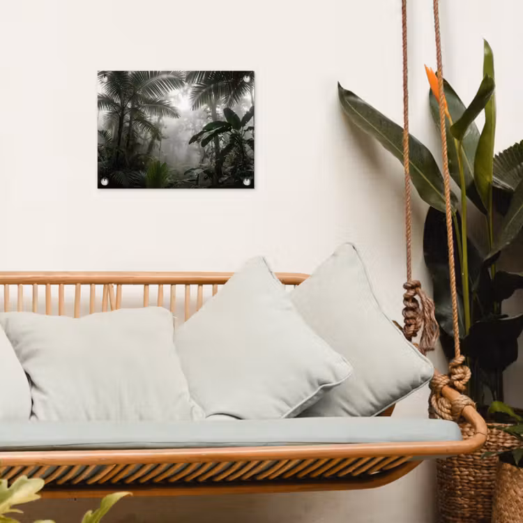 Tuinposter - Natuur - Jungle - Mist - Groen - Bladeren — 5