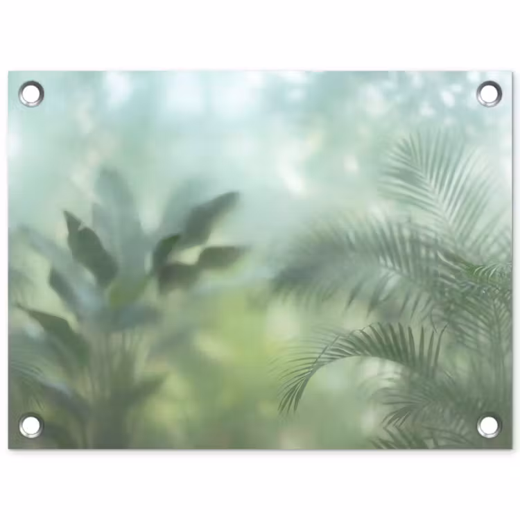 Tuinposter - Natuur - Vervaagd - Groen - Abstract - Modern — 1