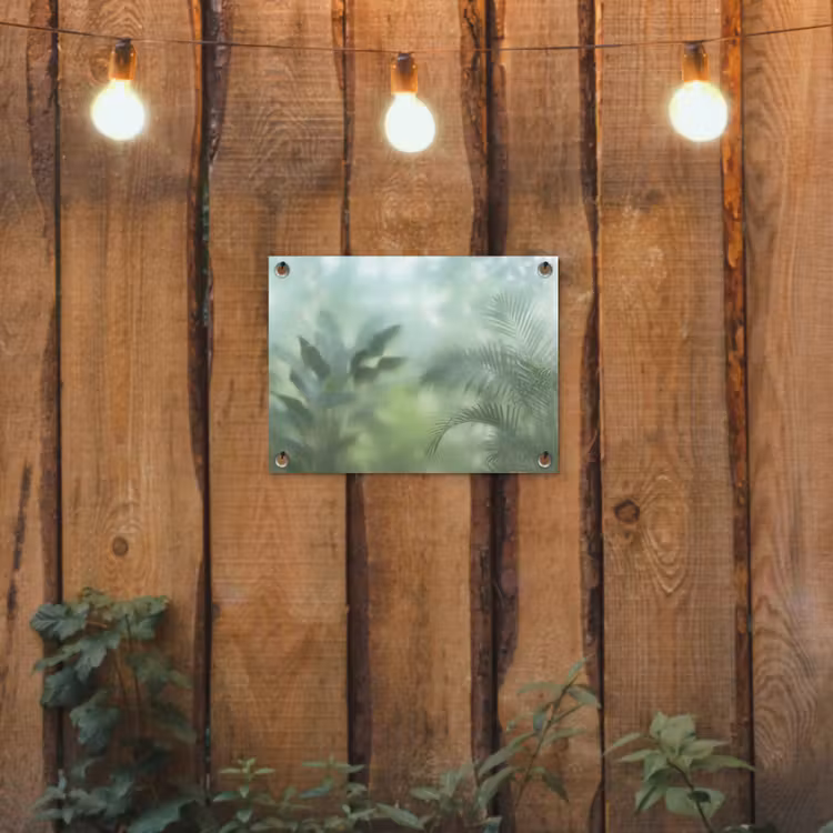 Tuinposter - Natuur - Vervaagd - Groen - Abstract - Modern — 2