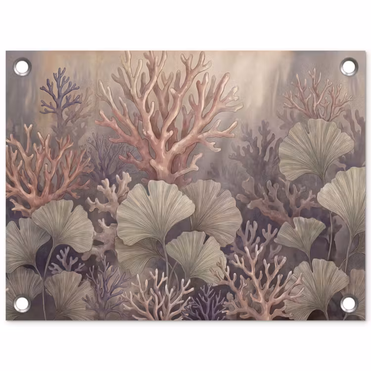 Tuinposter - Plant - Bladeren - Zee - Illustratie - Groen — 1