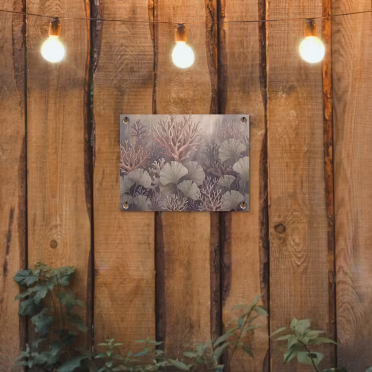 Tuinposter - Plant - Bladeren - Zee - Illustratie - Groen — 2