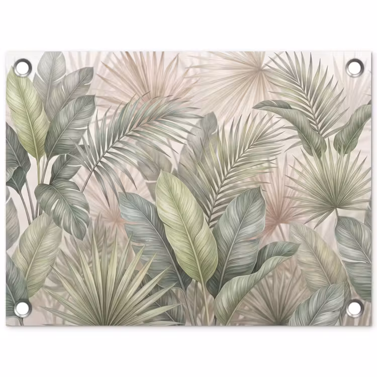 Tuinposter - Planten - Tropisch - Bladeren - Groen - Natuur — 1