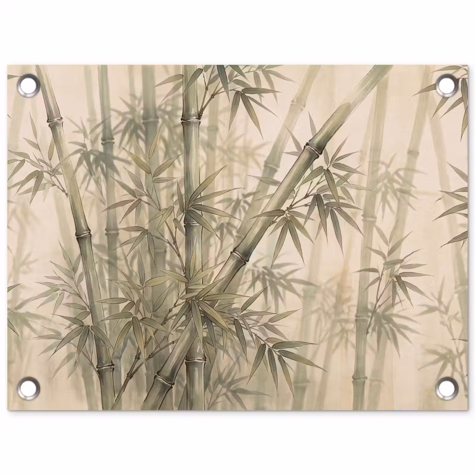 Tuinposter - Bamboe - Bladeren - Aziatisch - Groen - Natuur — 1