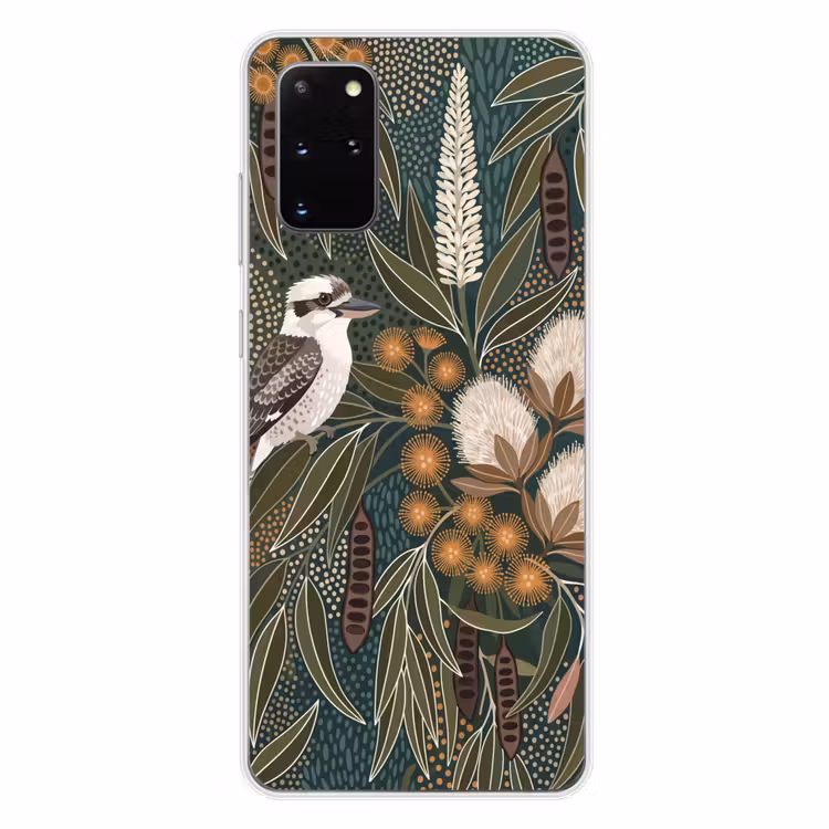 Telefoonhoesje - Vogel - Bladeren - Natuur - Illustratie - Groen — 4