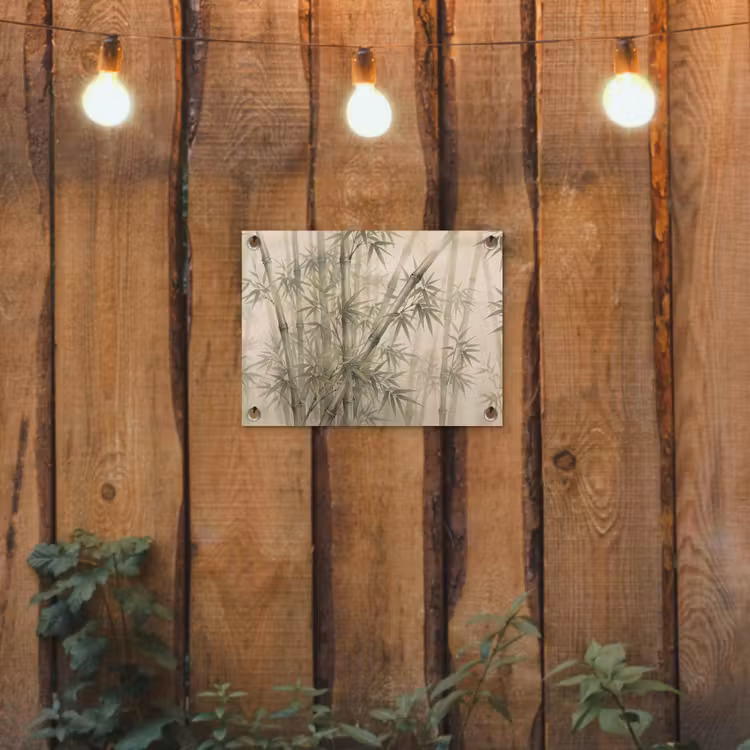 Tuinposter - Bamboe - Bladeren - Aziatisch - Groen - Natuur — 2