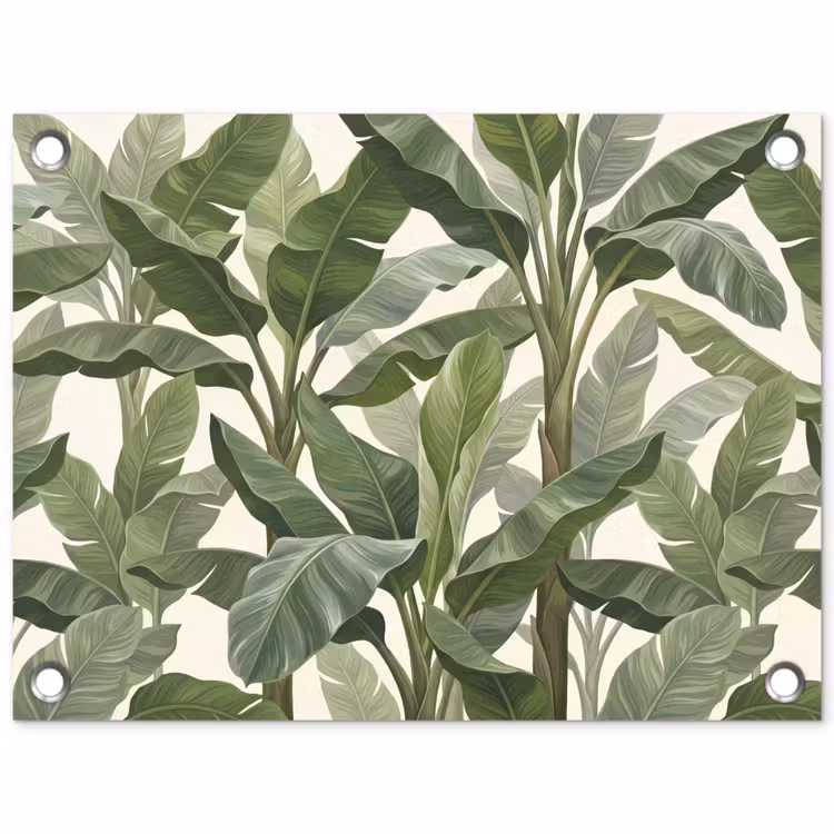 Tuinposter - Planten - Bladeren - Tropisch - Groen — 1