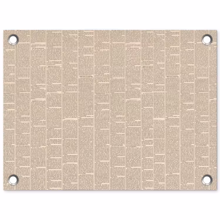 Tuinposter - Krant - Nieuws - Historisch - Vintage - Beige — 1