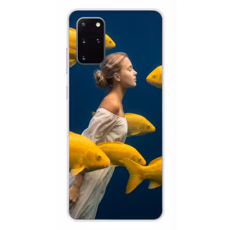 Telefoonhoesje - Vrouw - Vis - Water - Natuur - Geel — 4