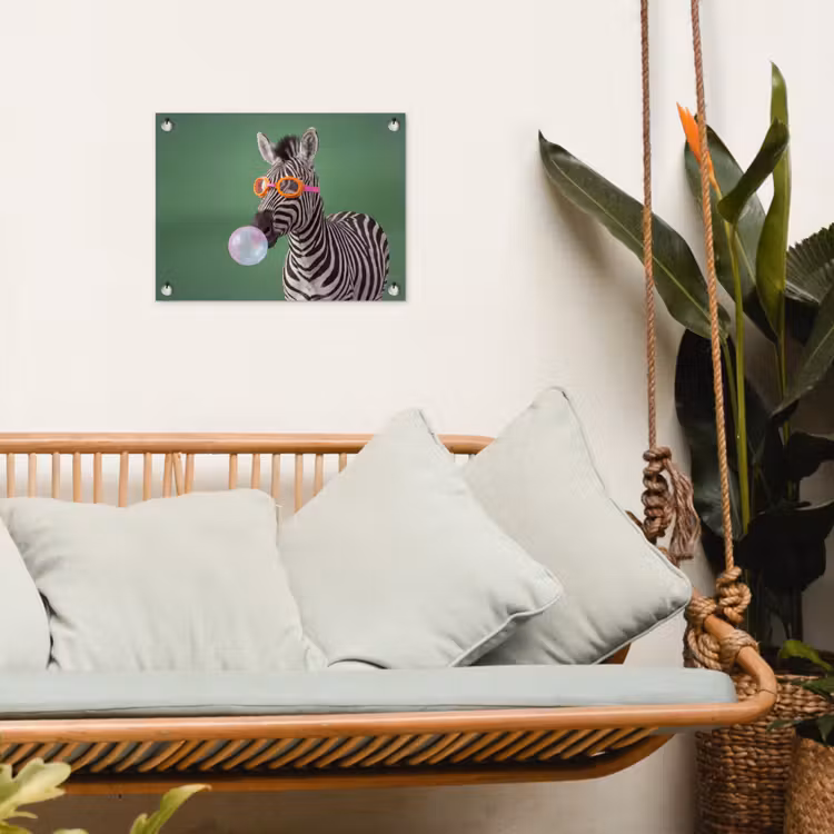 Tuinposter - Dier - Bril - Bel - Modern - Groen — 5