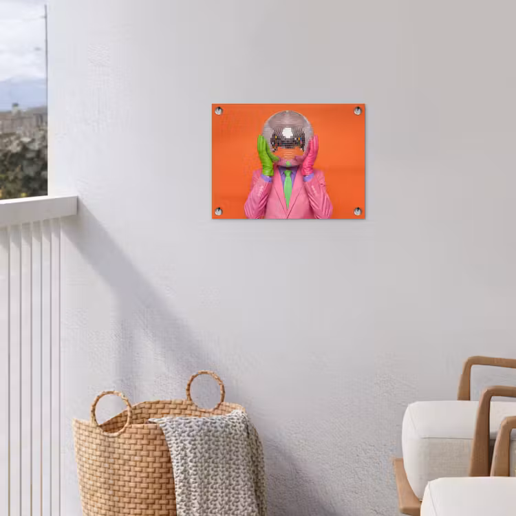 Tuinposter - Kunst - Disco bal - Kleurrijk - Modern - Studio — 3