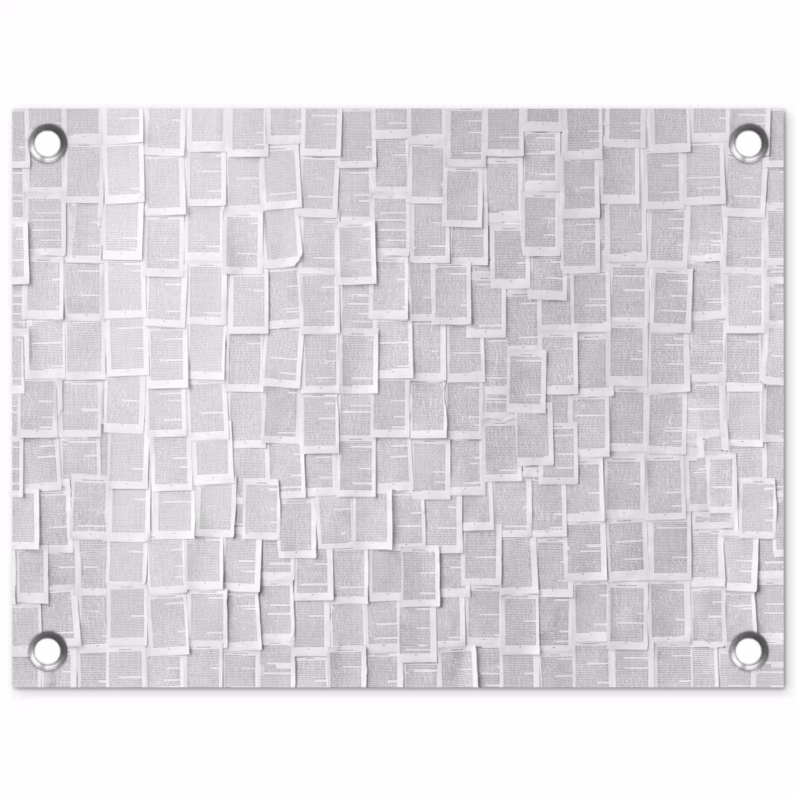 Tuinposter - Papier - Overlappend - Textuur - Modern - Wit — 1