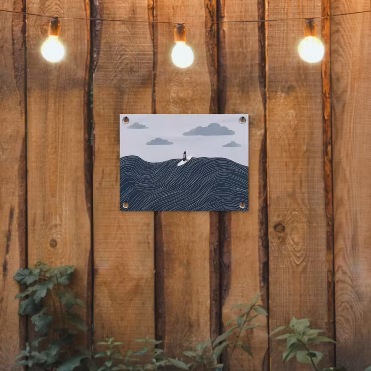 Tuinposter - Persoon - Surfen - Oceaan - Natuur - Modern — 2