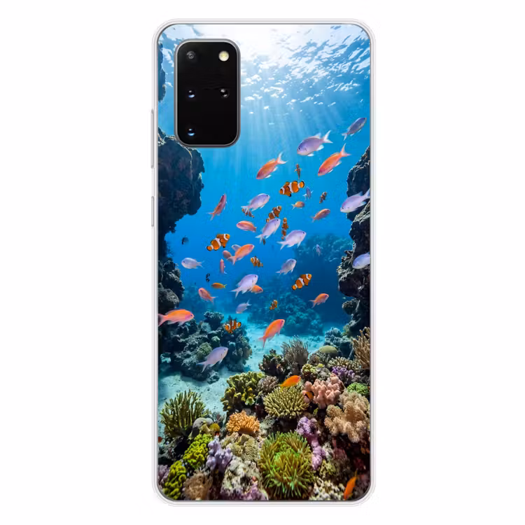 Telefoonhoesje - Vis - Koraalrif - Onderwater - Levendig - Blauw — 4