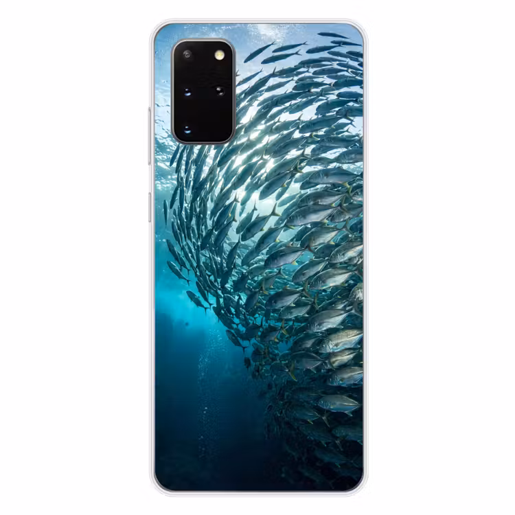 Telefoonhoesje - Vis - School - Oceaan - Natuur - Blauw — 4