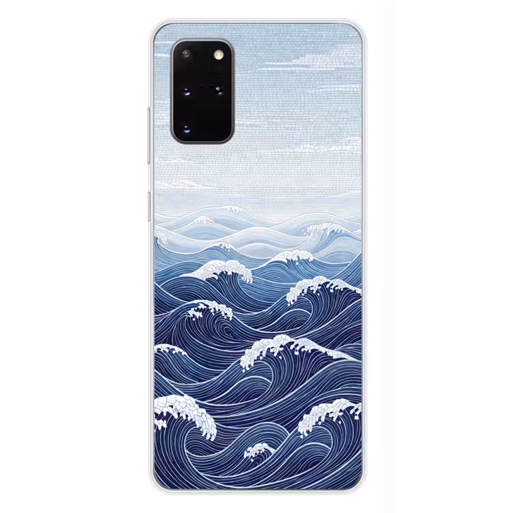 Telefoonhoesje - Water - Mozaïek - Landschap - Modern - Blauw — 4