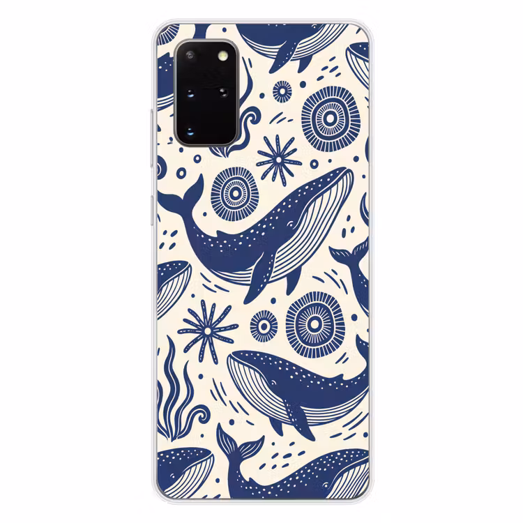 Telefoonhoesje - Walvis - Onderwater - Dieren - Abstract - Blauw — 4