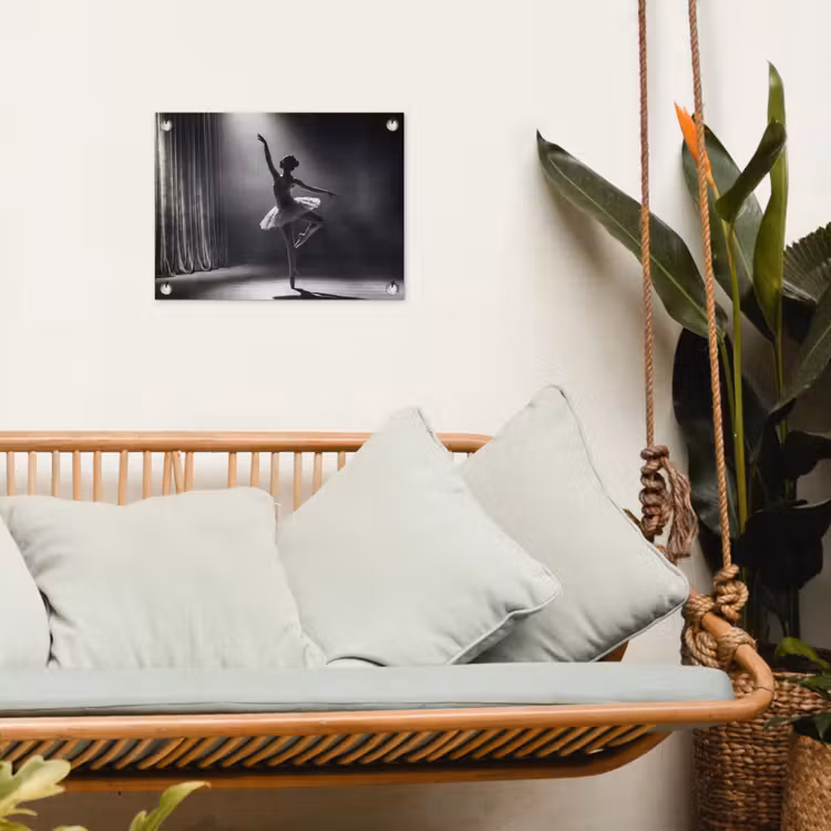 Tuinposter - Danser - Podium - Zwart-wit - Kunst - Klassiek — 5