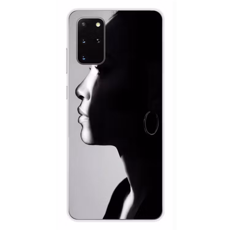 Telefoonhoesje - Vrouw - Profiel - Mensen - Zwart-wit — 4