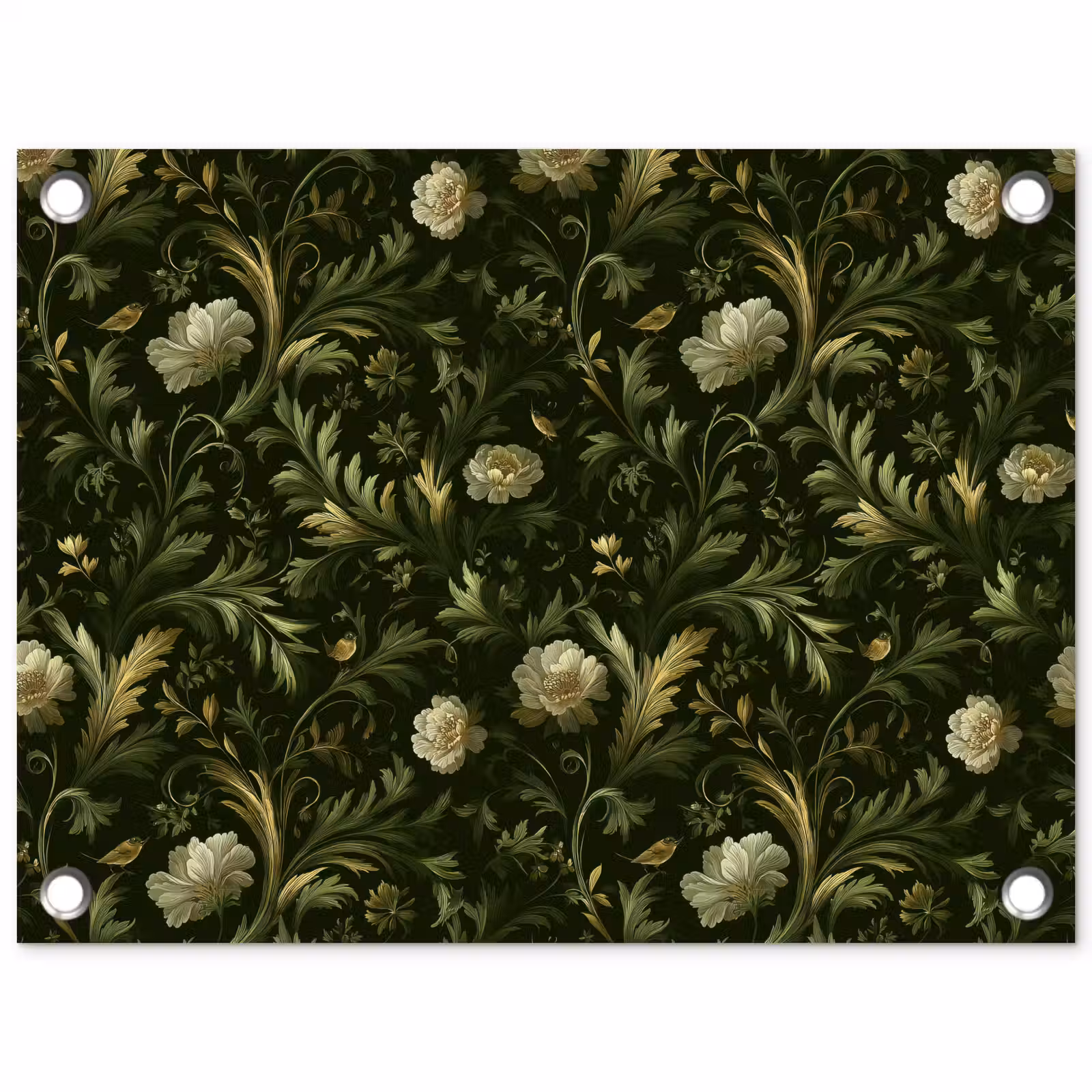 Tuinposter - Botanisch - Naadloos - Bloemen — 1