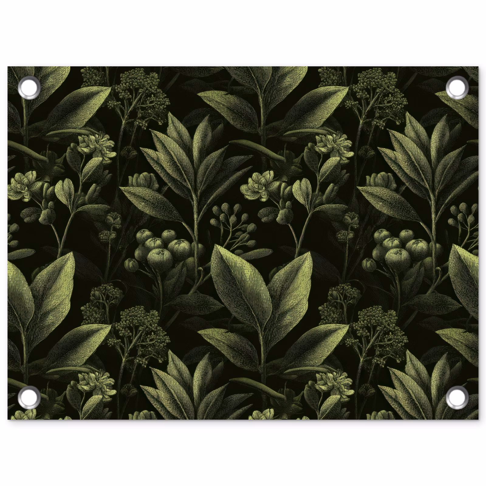 Tuinposter - Klassiek - Donker - Botanisch - Planten — 1