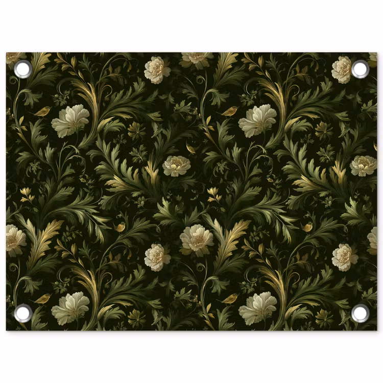 Tuinposter - Botanisch - Naadloos - Bloemen — 1
