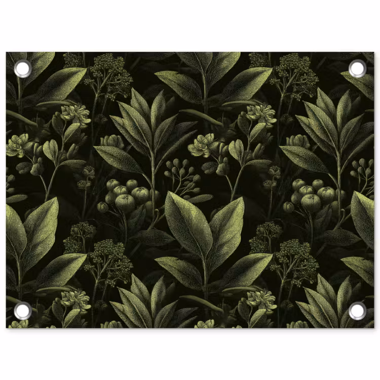 Tuinposter - Klassiek - Donker - Botanisch - Planten — 1