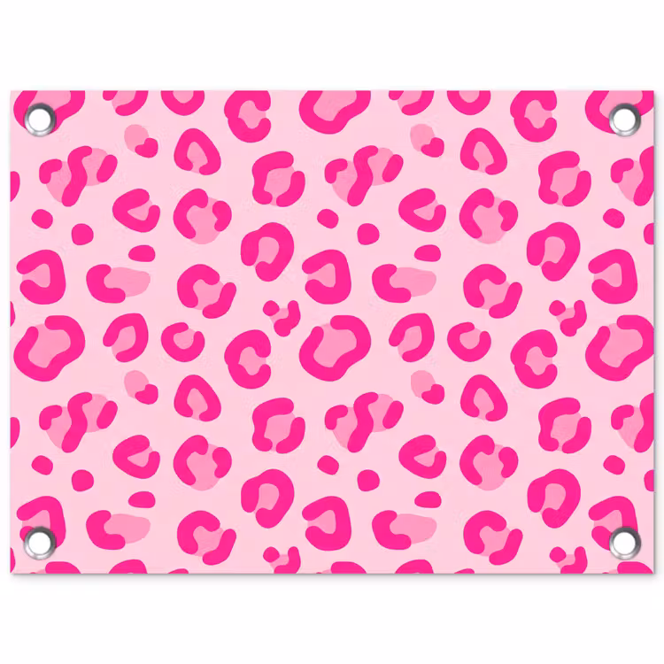 Tuinposter - Dierenprint - Patroon - Abstract - Modern - Roze — 1