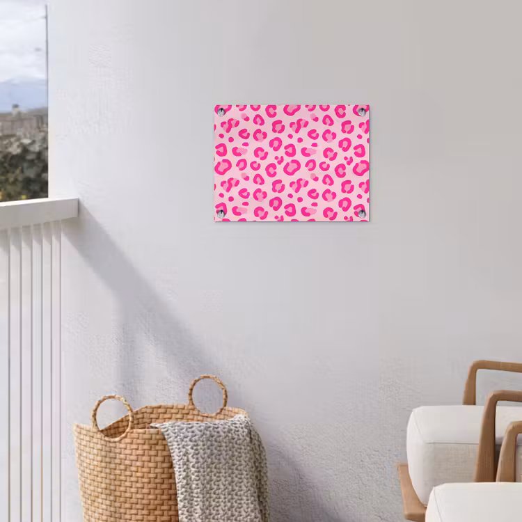 Tuinposter - Dierenprint - Patroon - Abstract - Modern - Roze — 3