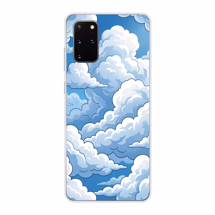 Telefoonhoesje - Wolken - Hemel - Abstract - Wit — 1