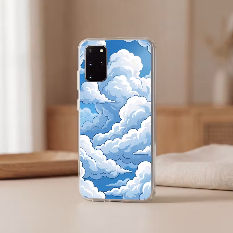 Telefoonhoesje - Wolken - Hemel - Abstract - Wit — 3