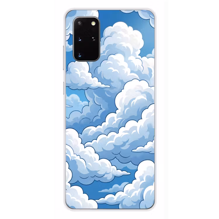 Telefoonhoesje - Wolken - Hemel - Abstract - Wit — 4