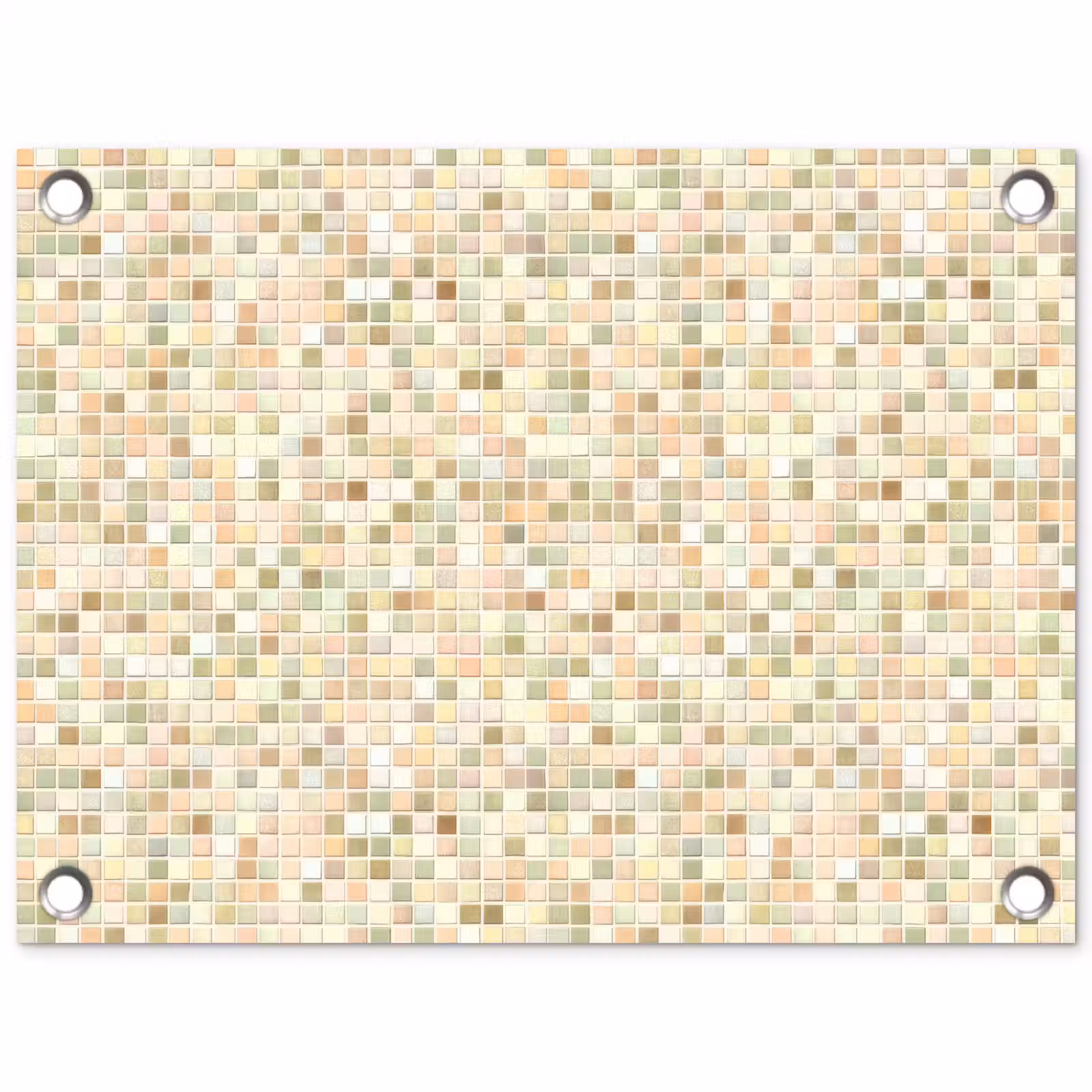 Tuinposter - Mozaïek - Patroon - Beige — 1