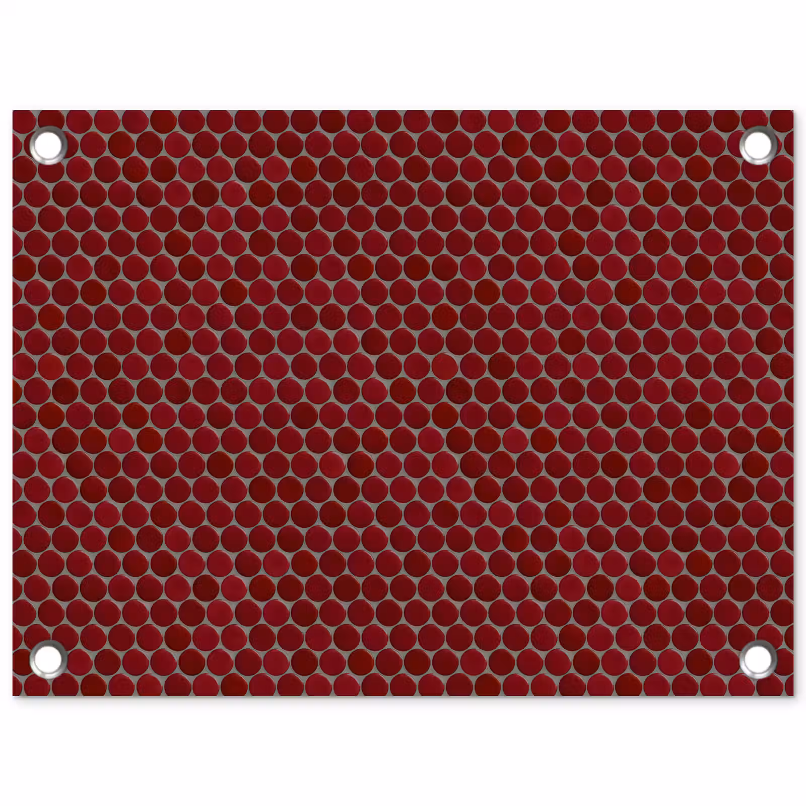 Tuinposter - Penny - Mozaïek - Rond - Rood — 1