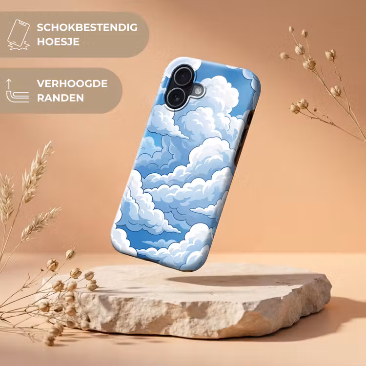Telefoonhoesje Toughcase - Wolken - Hemel - Abstract - Wit — 5