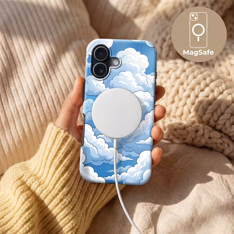 Telefoonhoesje Toughcase - Wolken - Hemel - Abstract - Wit — 8