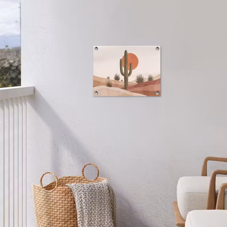 Tuinposter - Cactus - Duinen - Modern - Landschap - Groen — 3