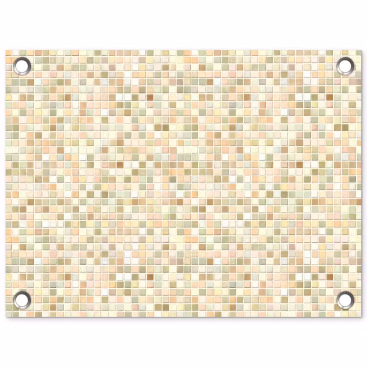 Tuinposter - Mozaïek - Patroon - Beige — 1