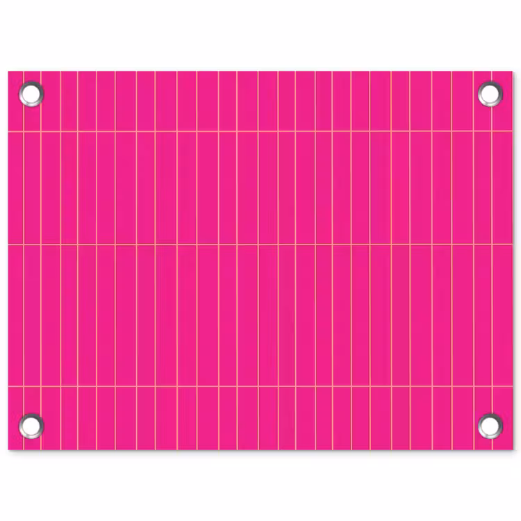 Tuinposter - Patroon - Tegel - Magenta - Roze — 1