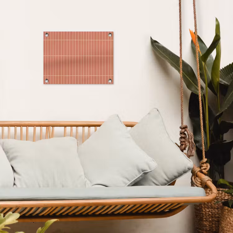 Tuinposter - Patroon - Tegels - Terracotta — 5