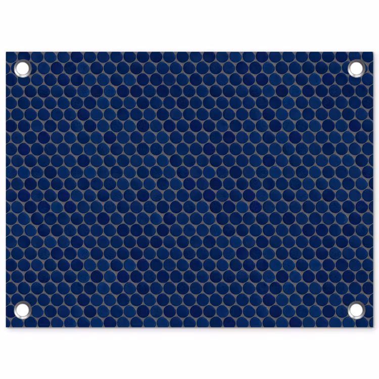 Tuinposter - Penny - Mozaïek - Donkerblauw — 1