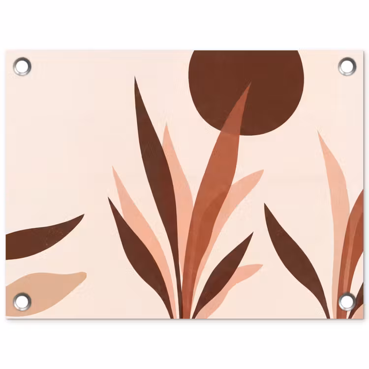 Tuinposter - Planten - Abstract - Natuur - Bruin — 1